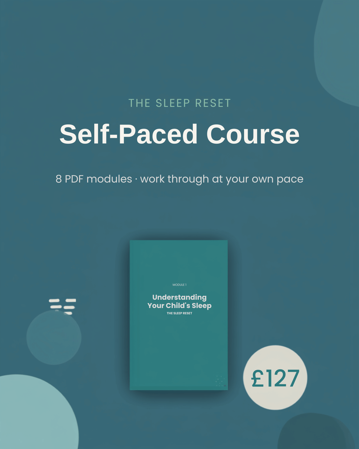 The Sleep Reset — Self-Paced Course, £127, 8 PDF modules