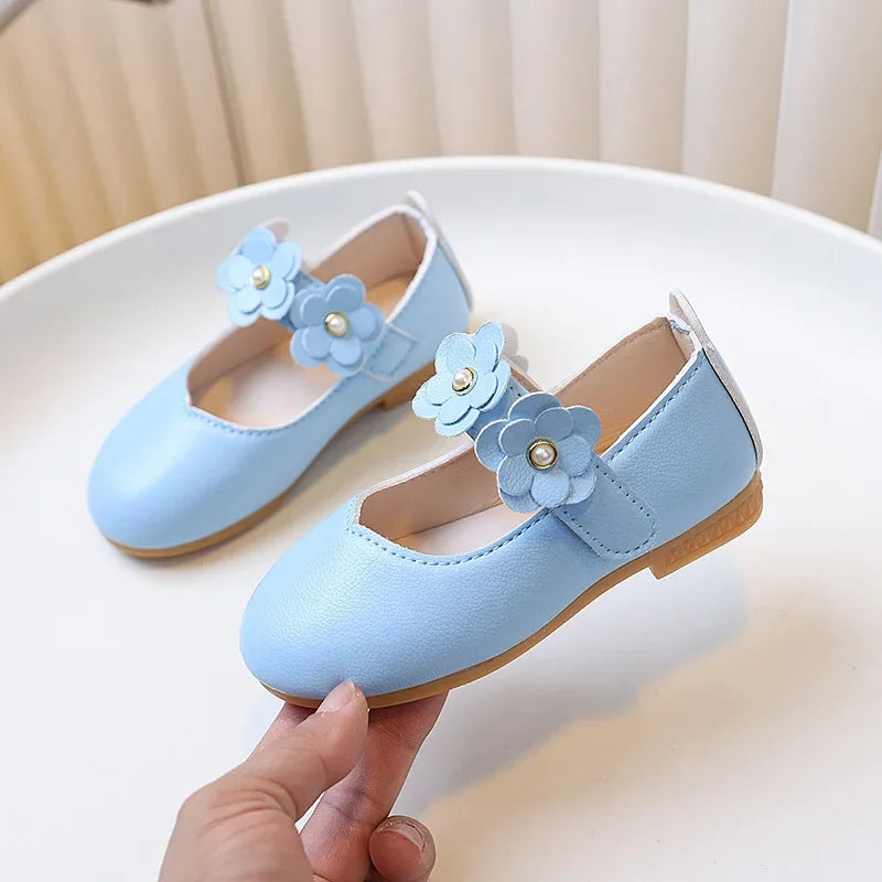 Spring Autumn Little Girls Ballet Shoes Sweet Chic Kids Prin