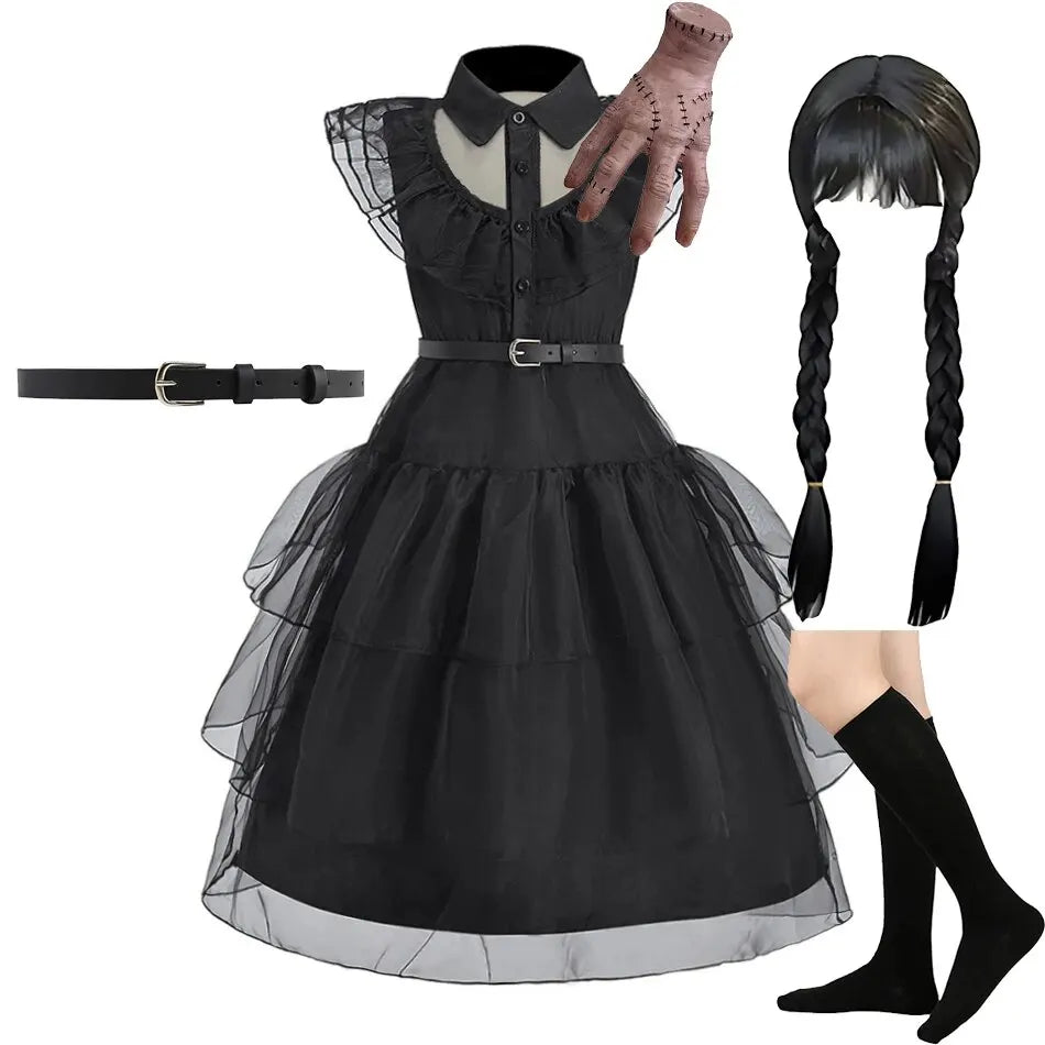 Black Witch Princess Costume Dress
