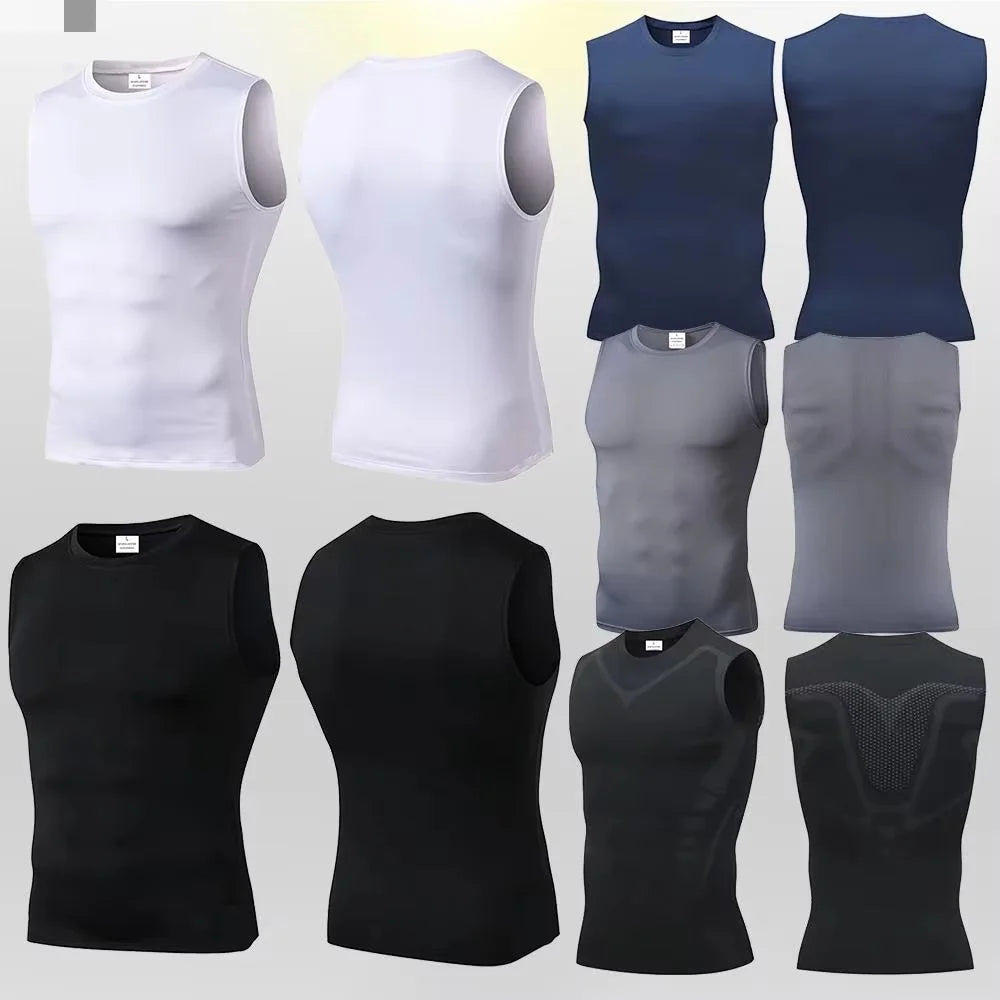 Compression Tank Top Mens Gym Shirt Sleeveless Quick Dry Pri