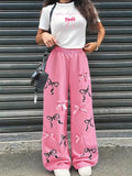 Girls' Casual Long Pants Set, Youth Girls' Letter-Print Shor