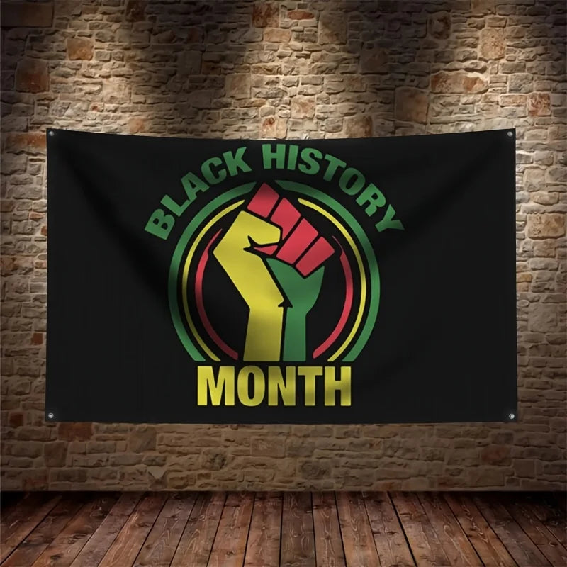 Black History Month Pride Flag Wall Hanging