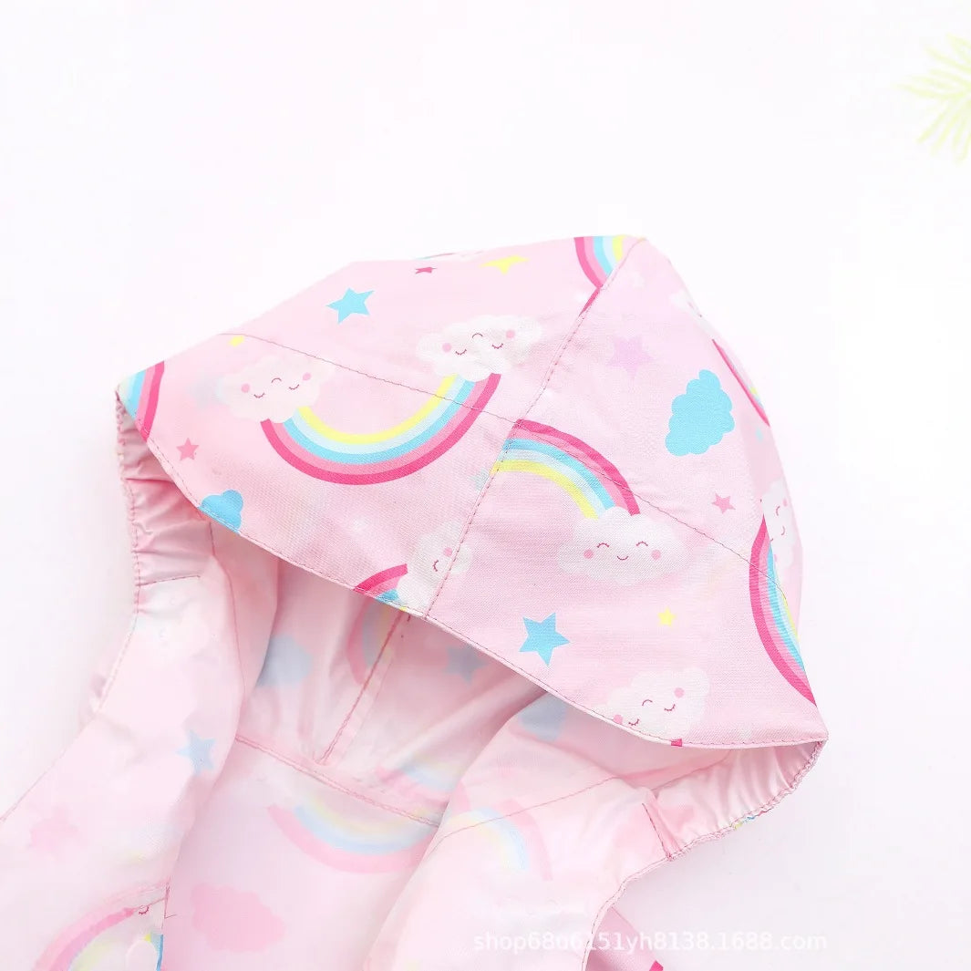 Cute Kids Raincoat - Lightweight & Breathable, Cartoon Car P