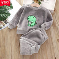 IYEAL Baby Boy Girl Clothes Pajamas Set Flannel Fleece Toddl