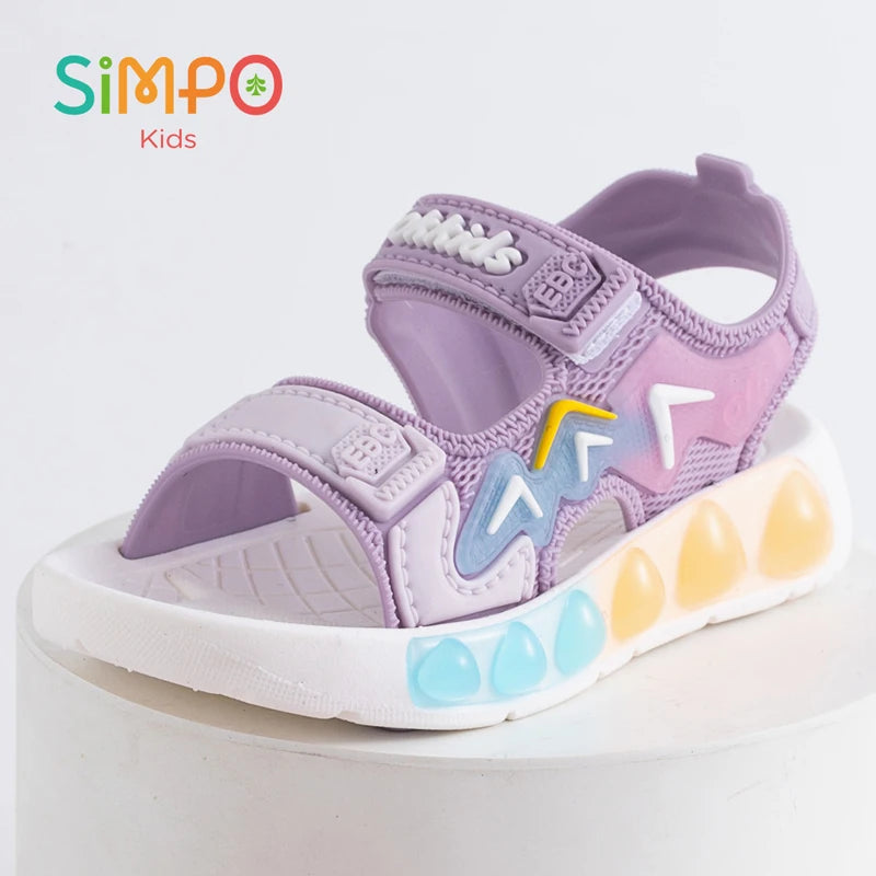 1 Pair of Children' Sandals Geometric Patterns Breathable We