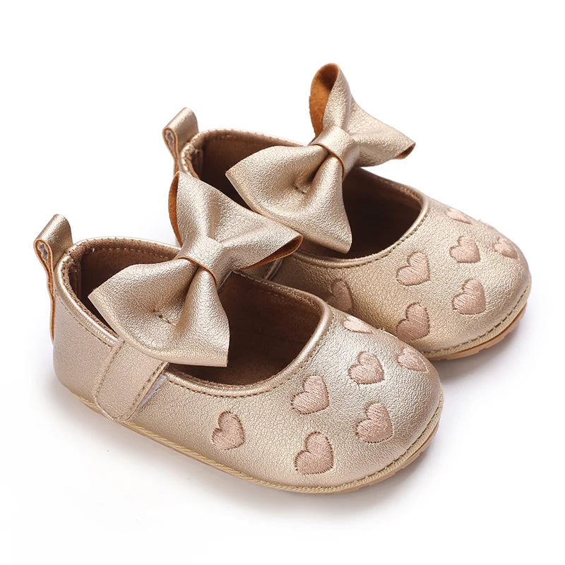 0-1Year Baby Shoes Infant Pre-Walker Shoes Girls Princess Bo