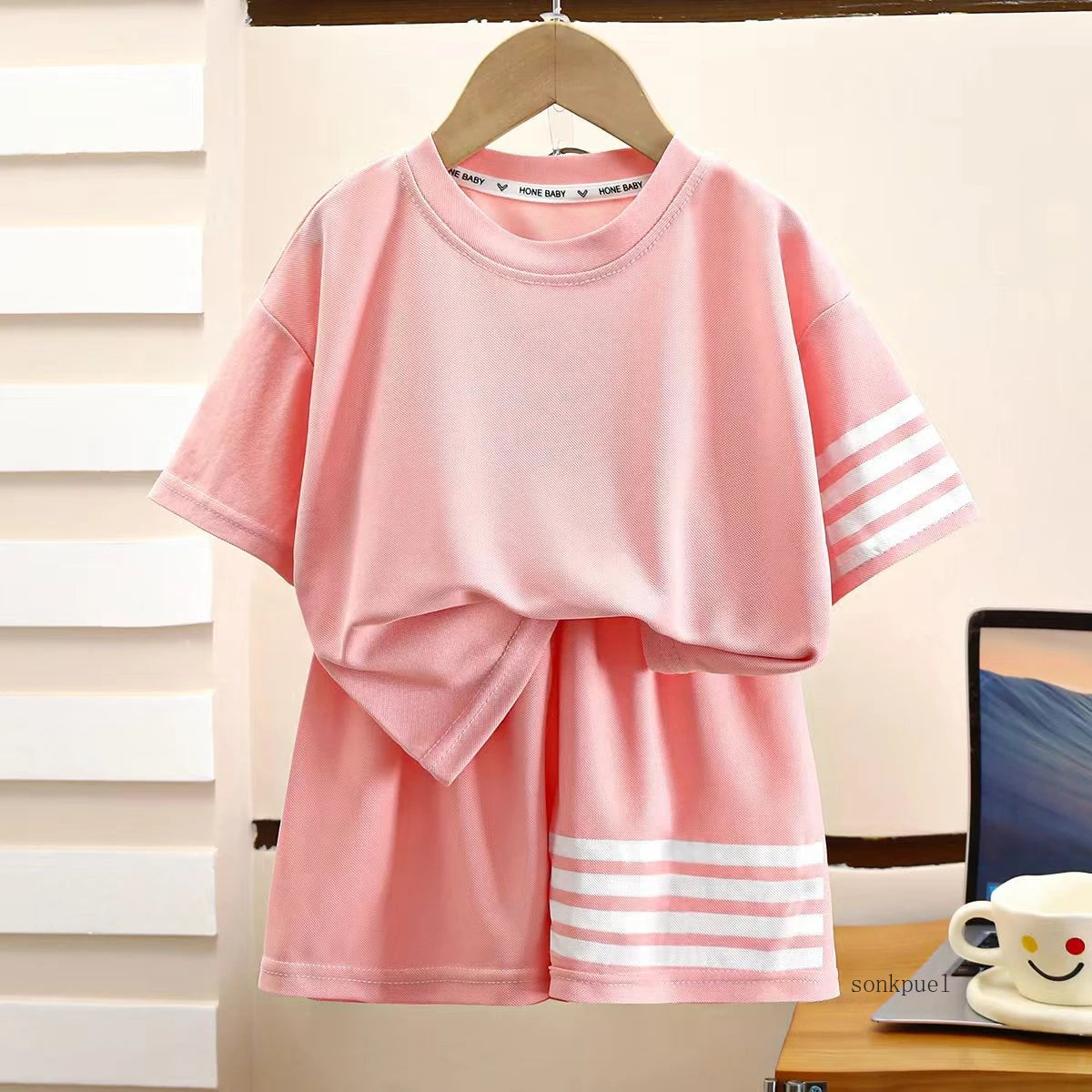 2pcs Baby Sports Suits Summer Clothes Boys Girls Casual Shor