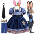 Girls Judy Bunny Police Officer Dress Disney Zootopia 2 Bunn
