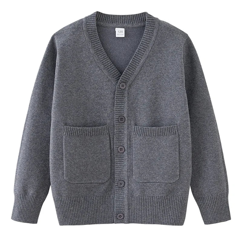 3 to 13 Years Navy Blue Sweater For Boys Children Outerwear