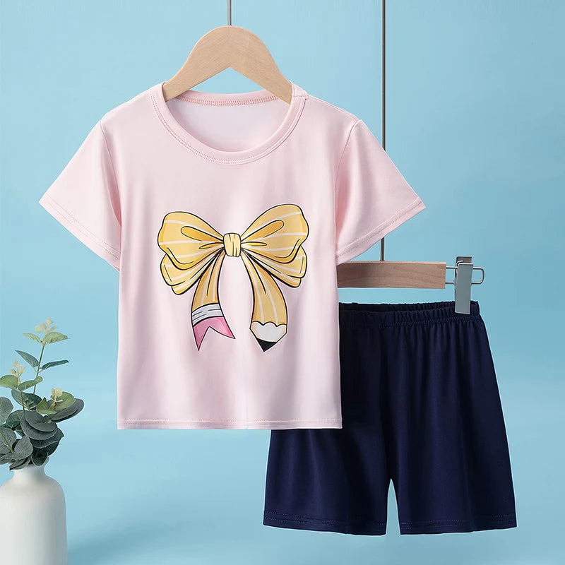 Kids' Printed Pyjama Set | Cute Animal Designs