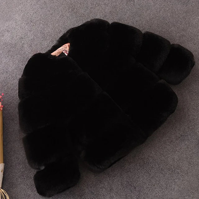 Girls Faux Fur Coat – Cosy Winter Essential