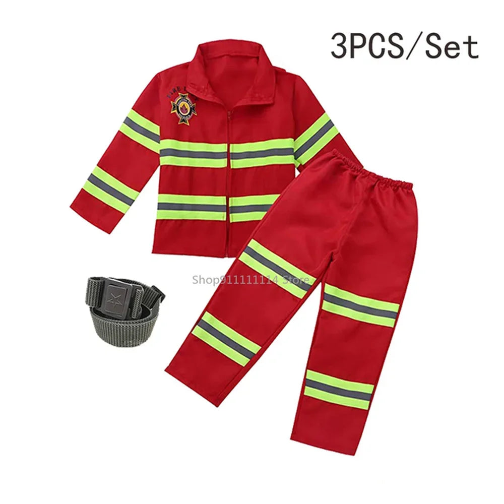 Kids Firefighter Uniform Costume