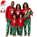 Santa Claus Snowman Print Matching Family Christmas Pajamas