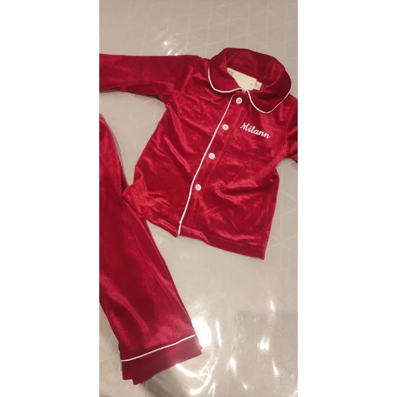 Luxury Velvet Family Christmas Pyjamas