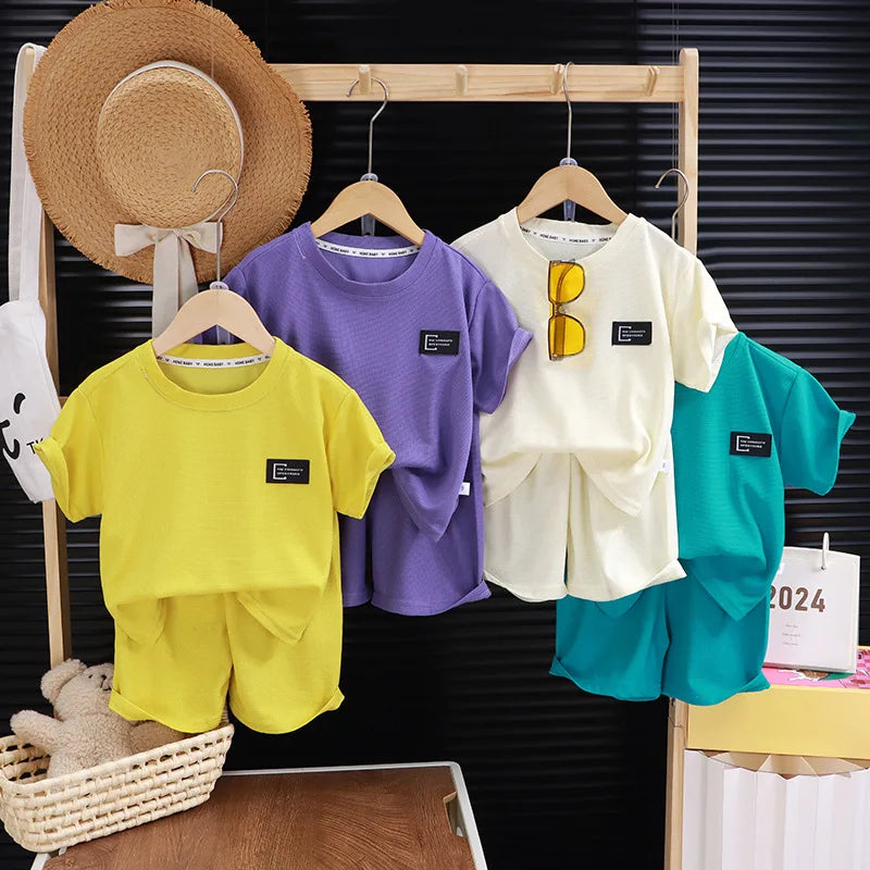 Waffle Knit Casual Set | Boys & Girls 2-10Y