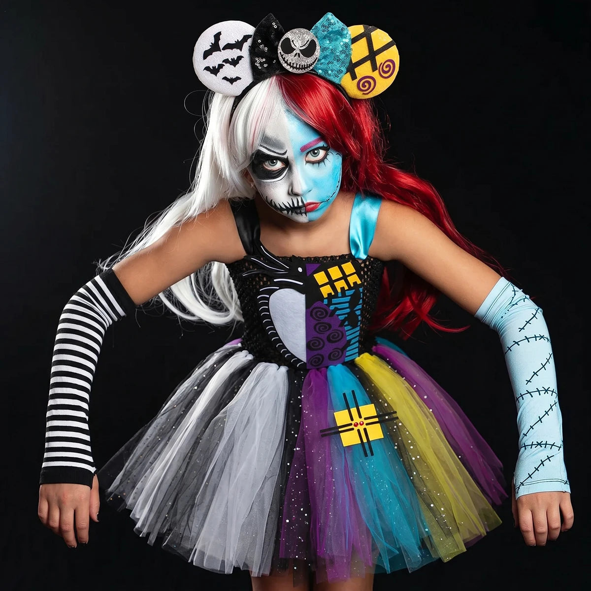 Jack & Sally Tutu Dress Costume, Ages 2-12