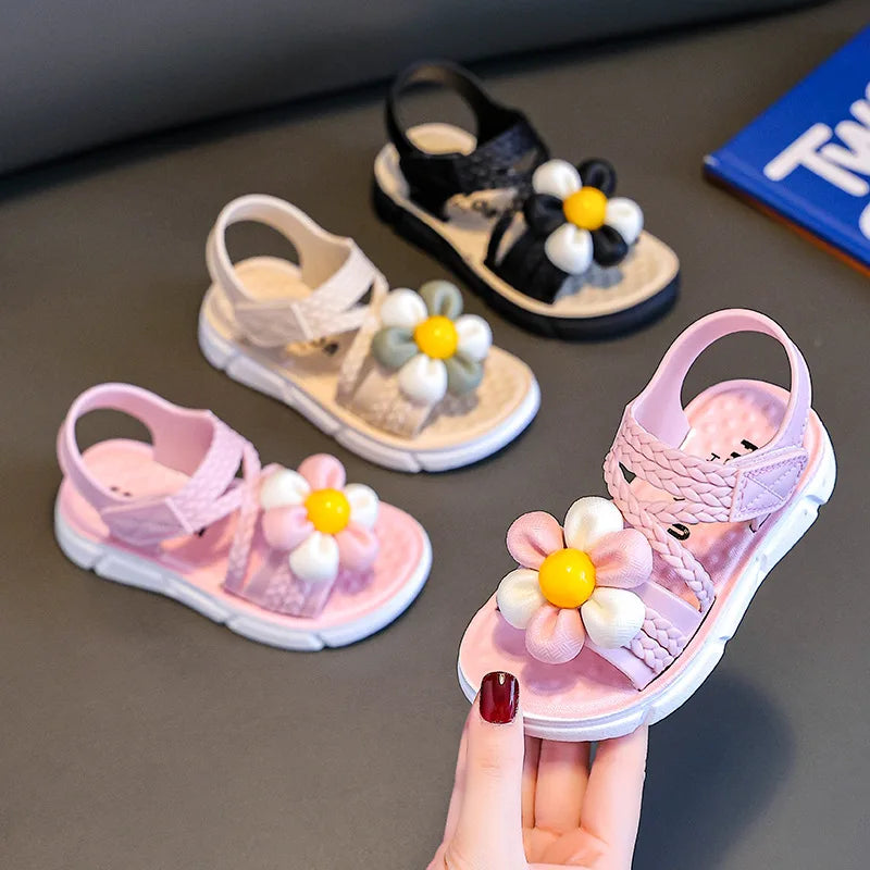2026 Summer Children Slippers Flower Pattern Lithe Comfort S