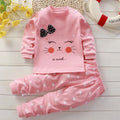 Autumn Sleepwear Pajamas For Girls Boys Long Sleeve Tops+Pan
