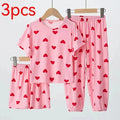 Summer Love 3-Piece Pyjama Set for Girls