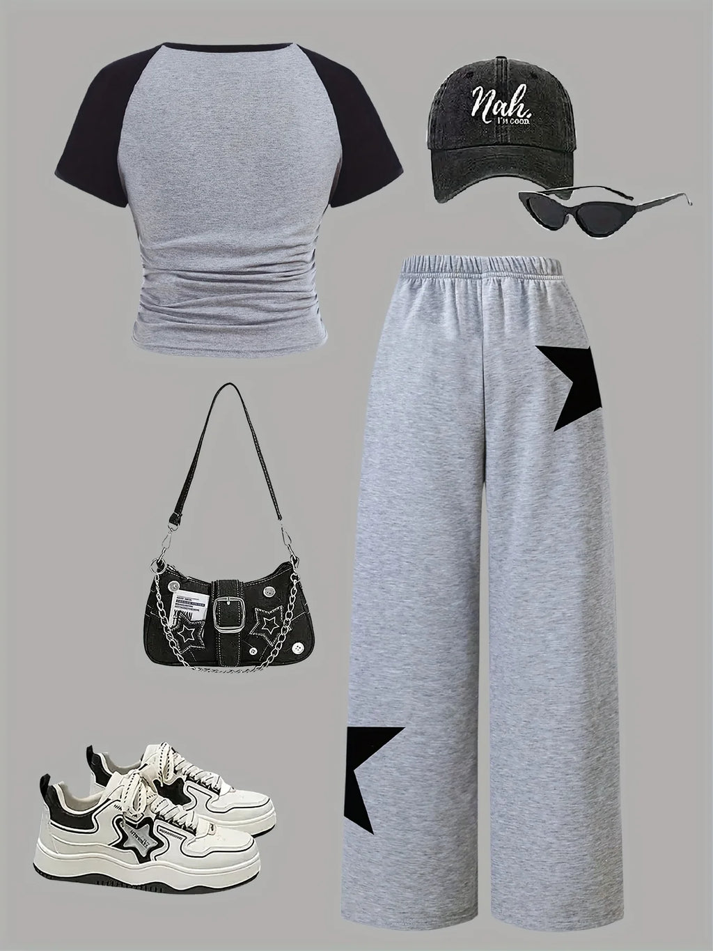 Girls' Summer and Autumn Casual Outfit: Girls' Fitted Top T-