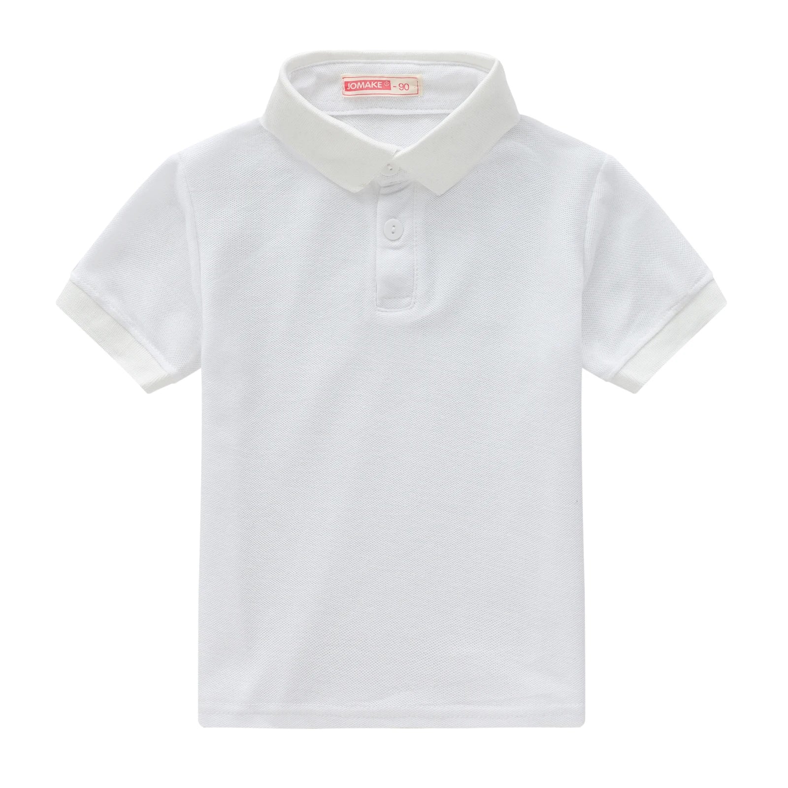 Summer boys and girls solid color short sleeved T-shirt top,