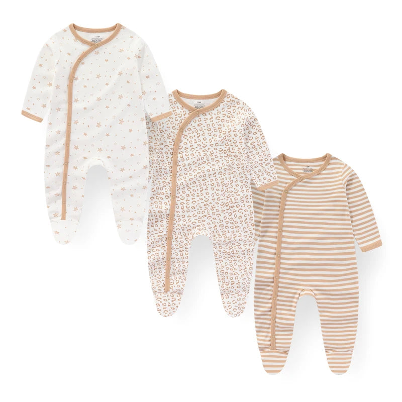 Kiddiezoom 3 Pcs/Lot Autumn Winter Unisex Cartoon Long Sleev