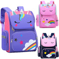 Kid Backpack for Girl Unicorn Children Bookbag Rainbow Eyes