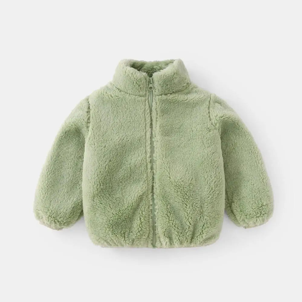 Cosy Plush Kids Coat – Autumn & Winter Warmth