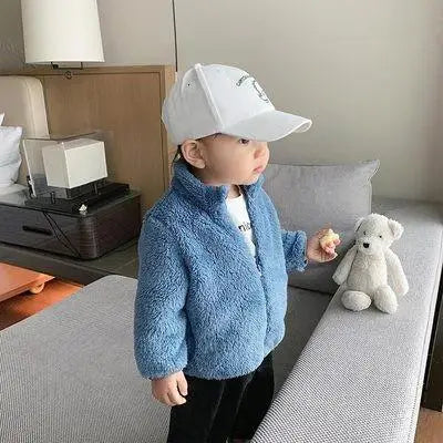 Cosy Plush Kids Coat – Autumn & Winter Warmth