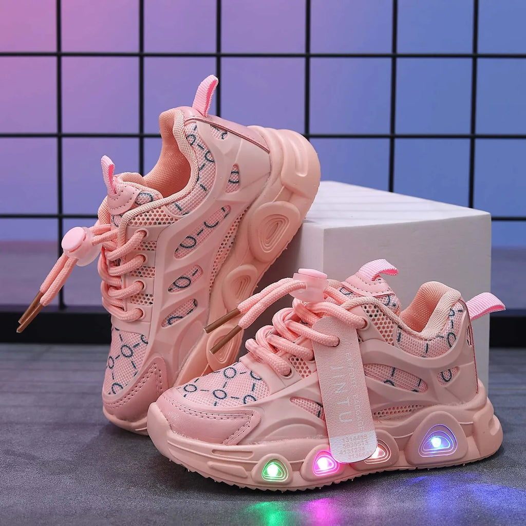 LED Baby Luminous Shoes LED Light Up Shoes For Girls Toddler