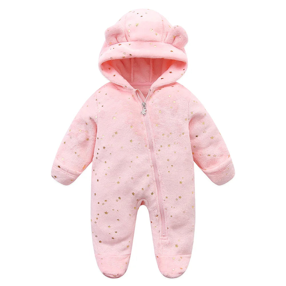 Cosy Flannel Baby Romper | Newborn–19M