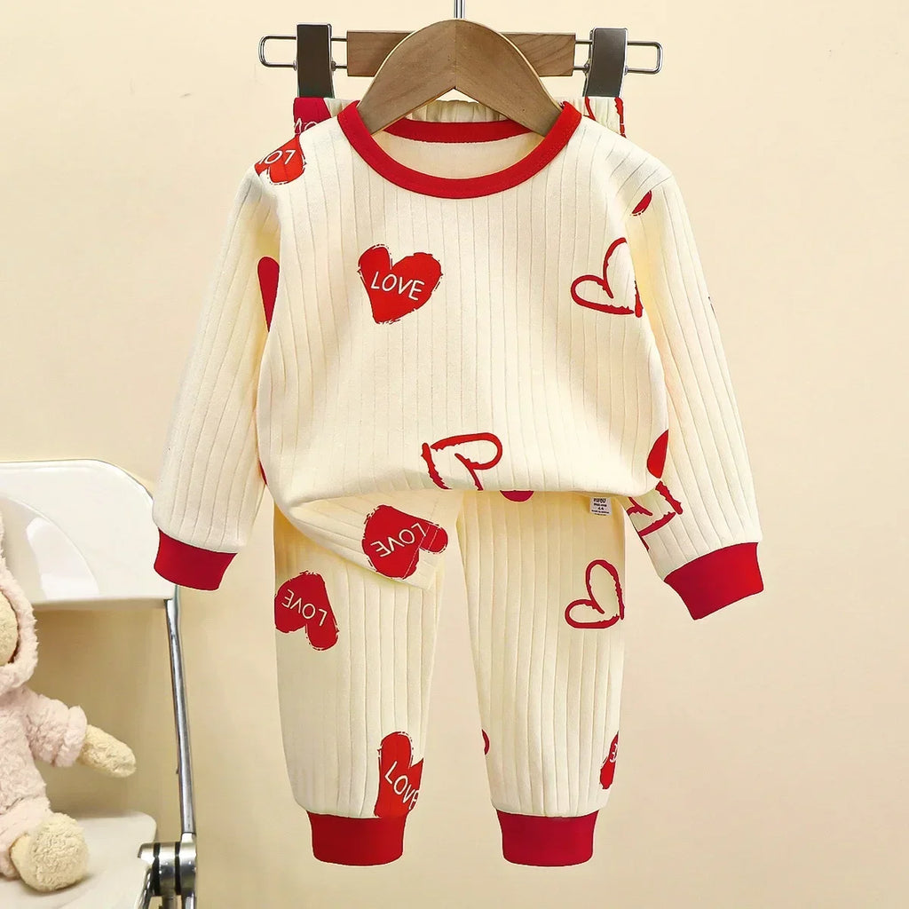 Cute Cartoon Cotton Pyjama Set for Kids