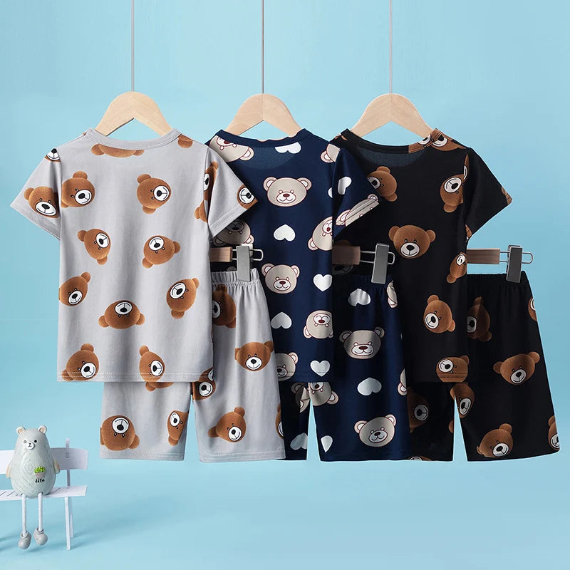 Kids' Printed Pyjama Set | Cute Animal Designs