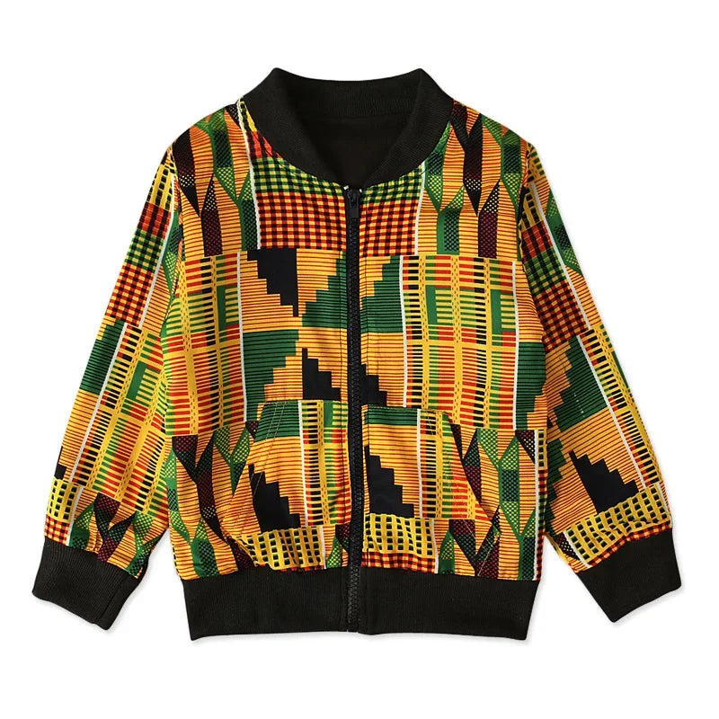 African Ankara Two-Piece Set | Kids Traditional Dress