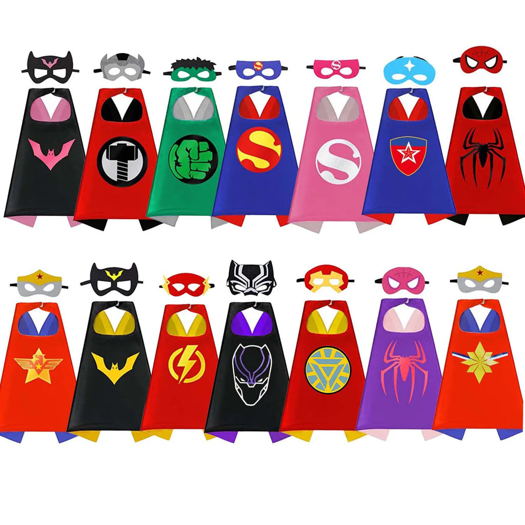 Superhero Capes for Boy girl birthday Gifts Cartoon Dress Up