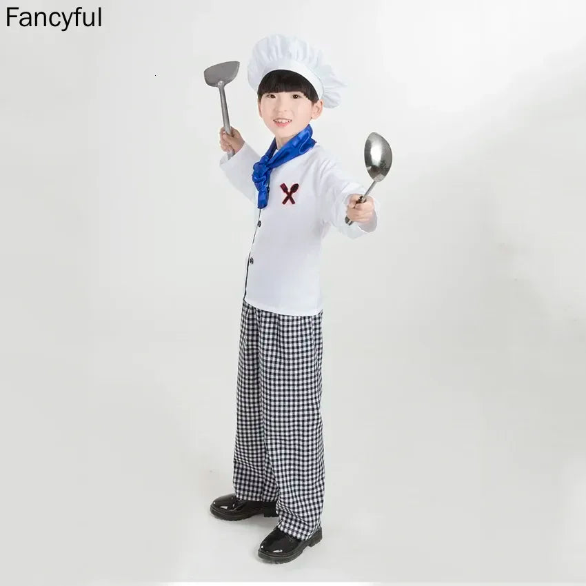 Kids Chef Uniform – Cook Costume Set