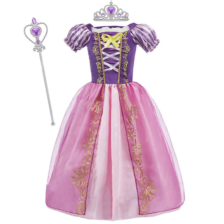 Girls Costume Children Cosplay Princess Dress Kids Halloween