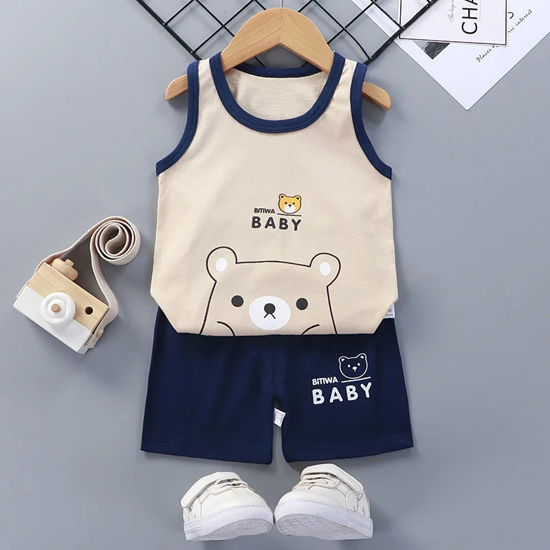 Boys Summer Vest & Shorts Set