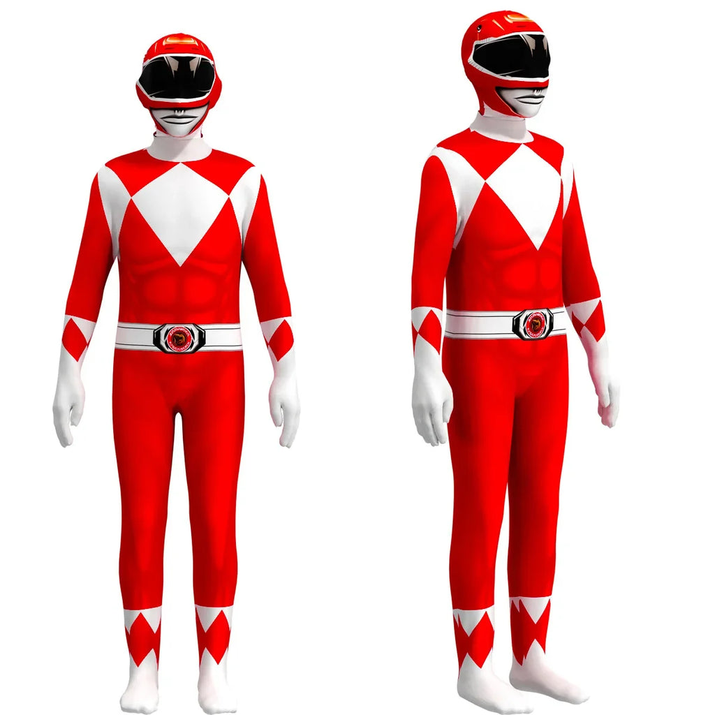 Power Samurai Sentai Shinkenger Rangers Costume Adult Kids S