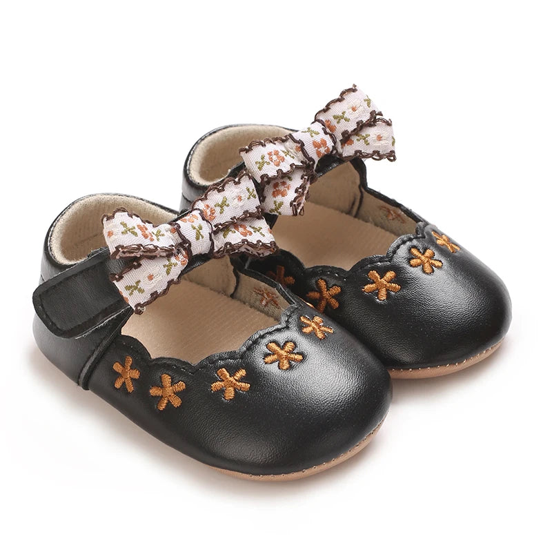 0-1Year Baby Shoes Infant Pre-Walker Shoes Girls Princess Bo