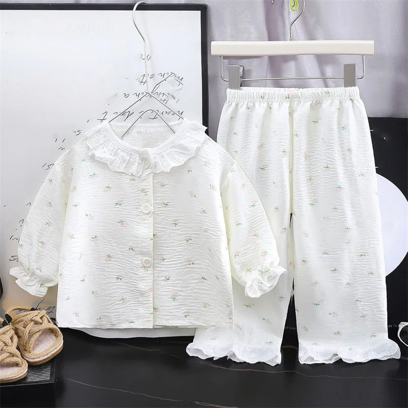 Floral Princess Pyjama Set | Girls Long Sleeve