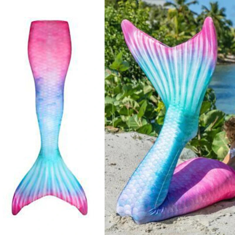 2023 Kids Girls Swimming Mermaid Tail Mermaid Costume Cospla