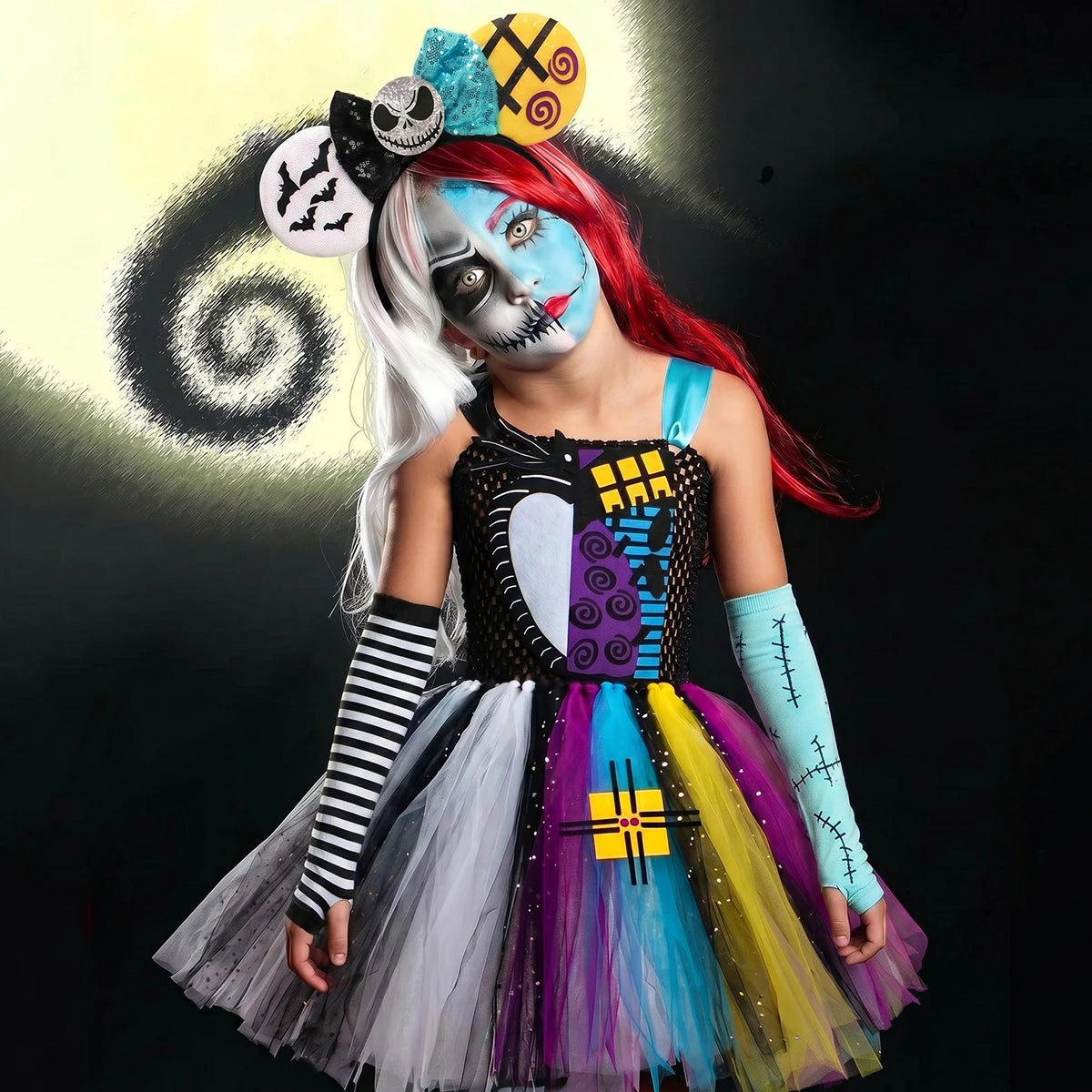 Jack & Sally Tutu Dress Costume, Ages 2-12