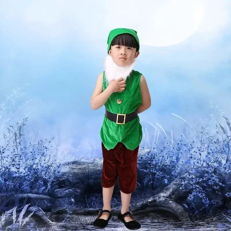 Children Snow White Seven Dwarfs Costume Children Christmas
