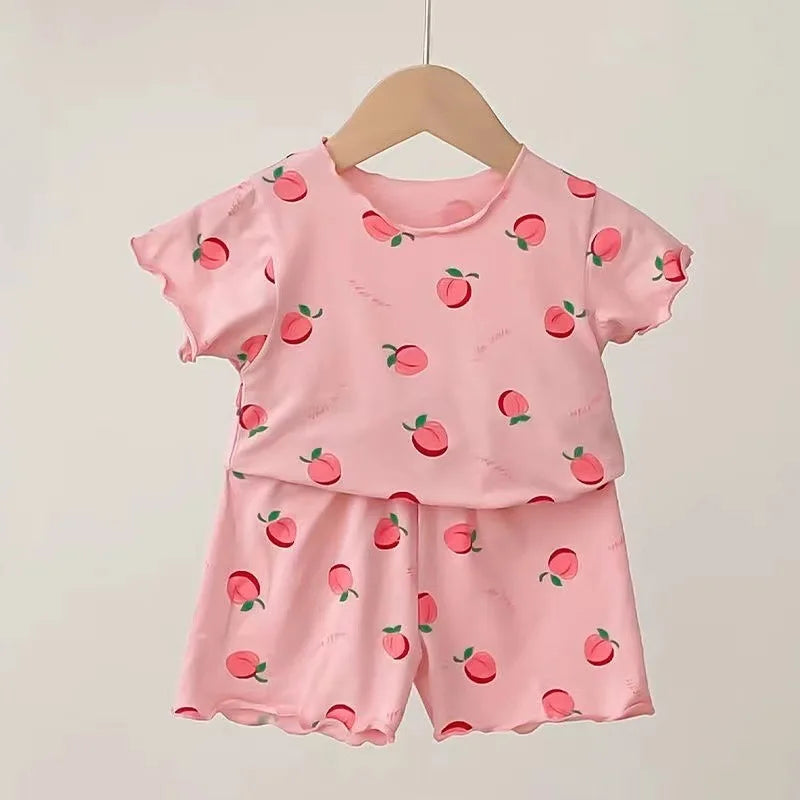 Strawberry Shortie Pyjamas | Girls Summer Sleepwear