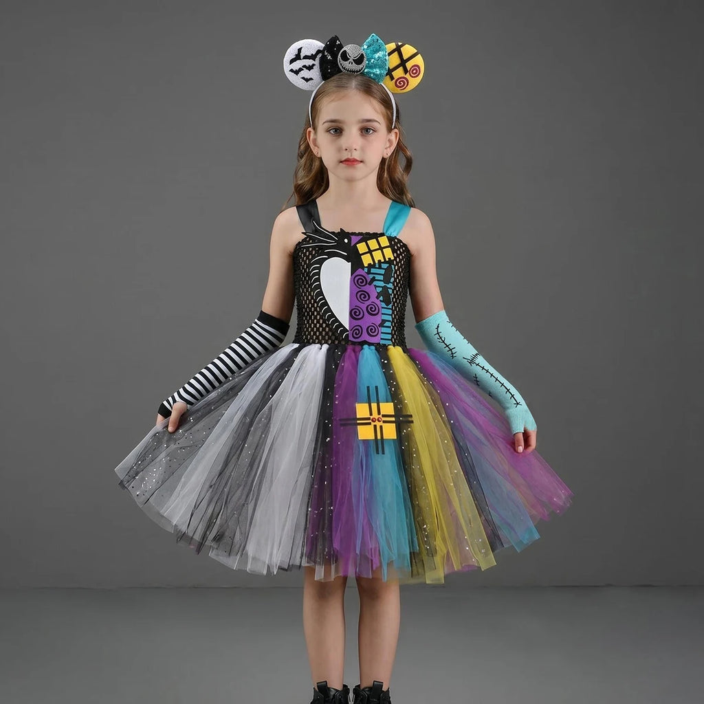 Jack & Sally Tutu Dress Costume, Ages 2-12