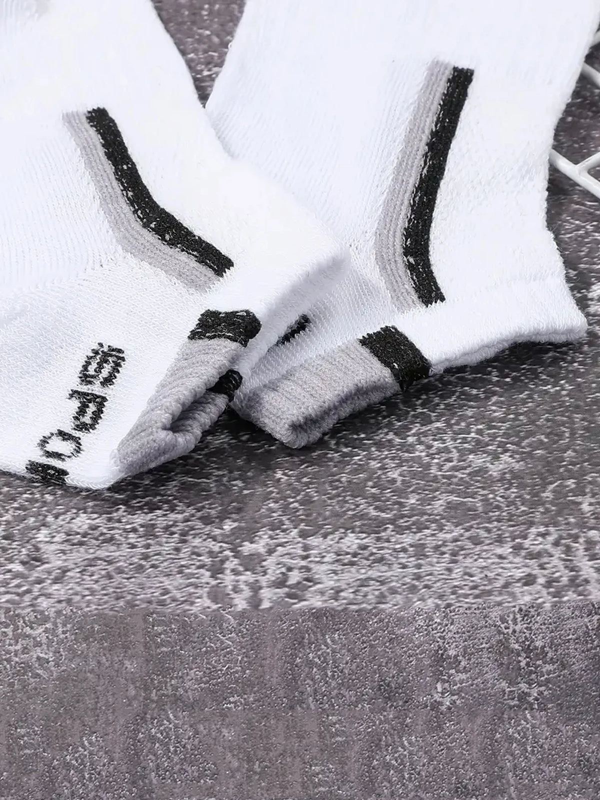 30Pairs Men's Color-block Mesh Breathable Ankle Socks Absorb
