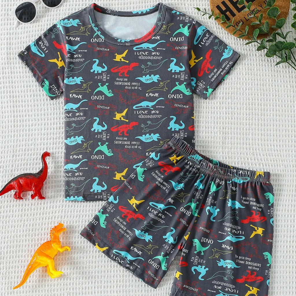 Kids' Printed Pyjama Set | Cute Animal Designs