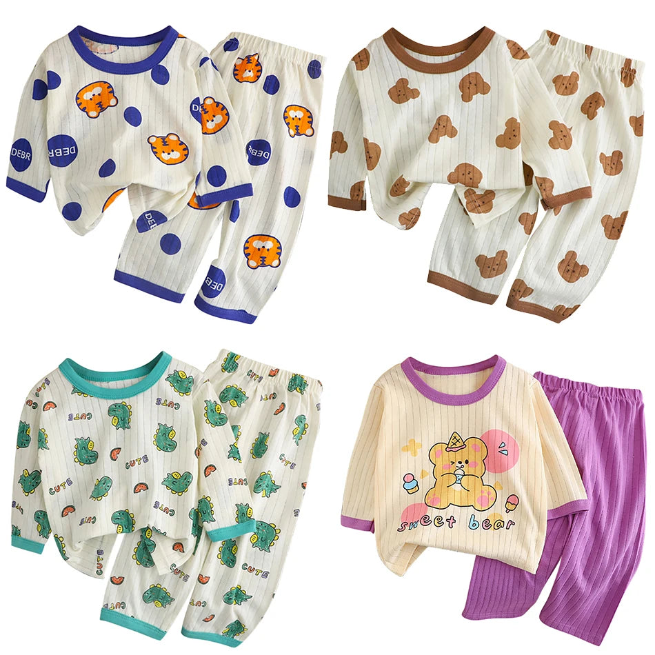 Cosy Bear Long Sleeve Pyjama Set | Ages 5-6