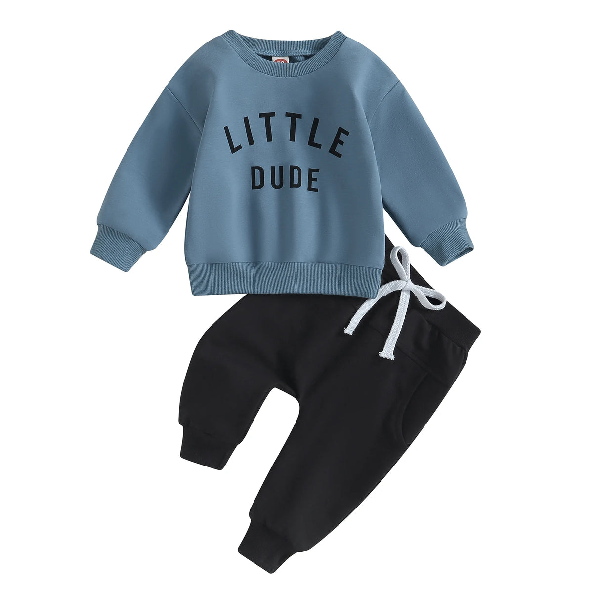Letter Print Sweatshirt & Joggers Set